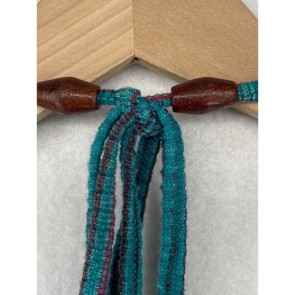 FREE PEOPLE Dress L Terra Ribbed Jersey Halter Striped Cutout Maxi Blue - Picture 9 of 16